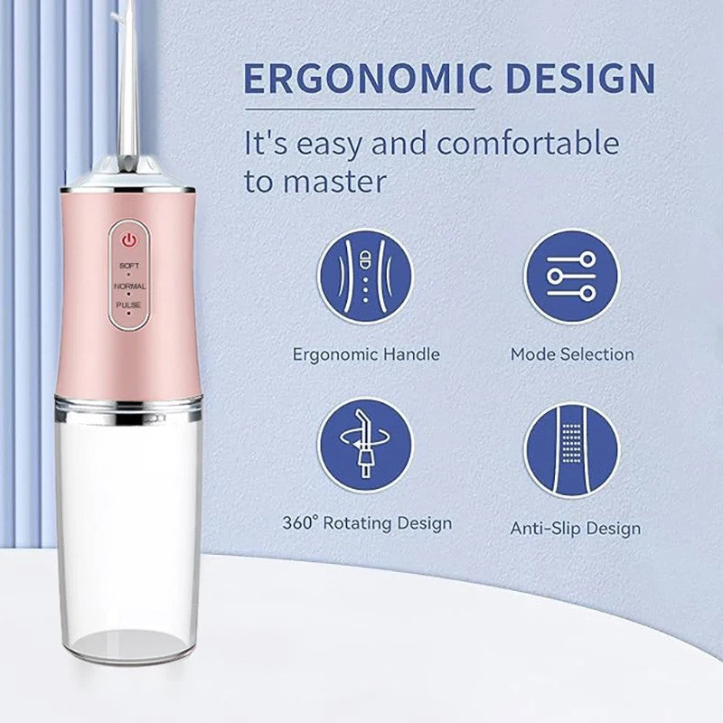 🦷 Irrigador Dental Portátil – Limpieza Profunda sin Dolor