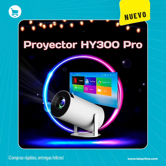 Mini Proyector Portatil 4K HY300 Pro