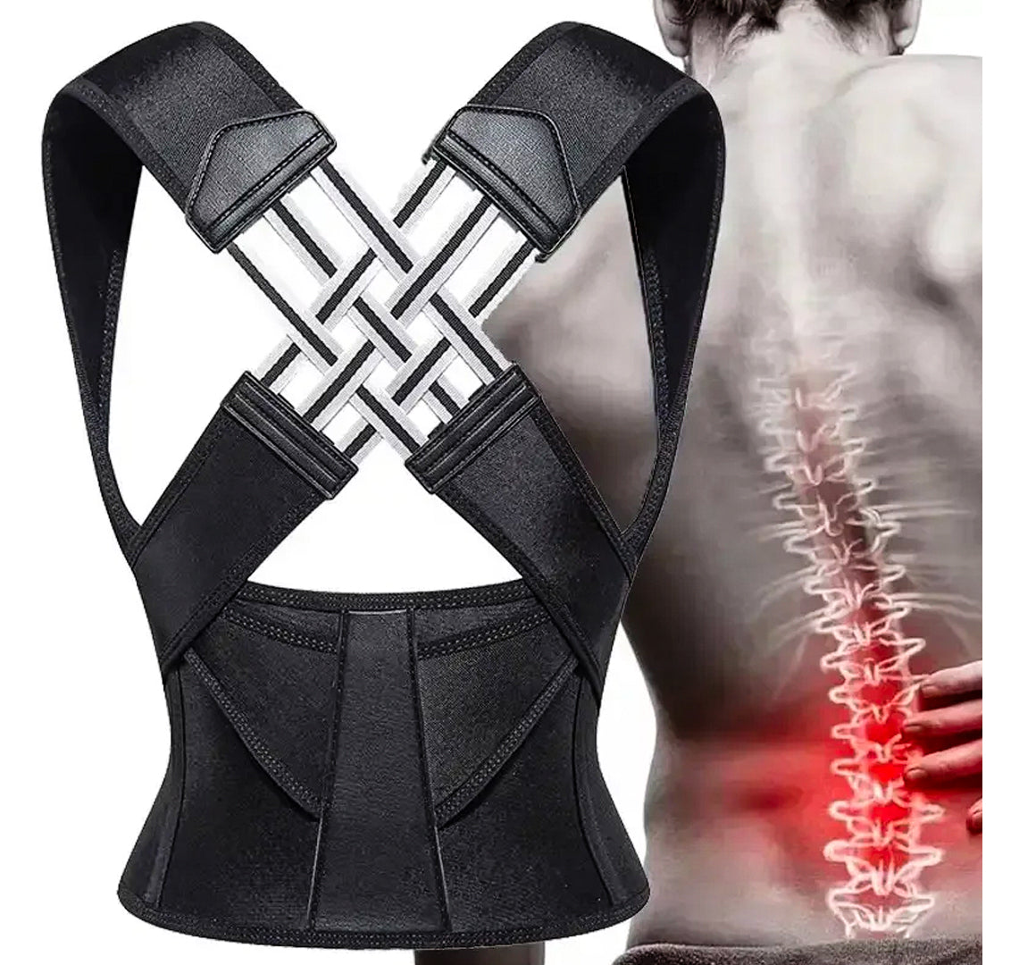 Corrector de Postura Ortopédico Unisex Ajustable de 148 Lb a  190 Lb