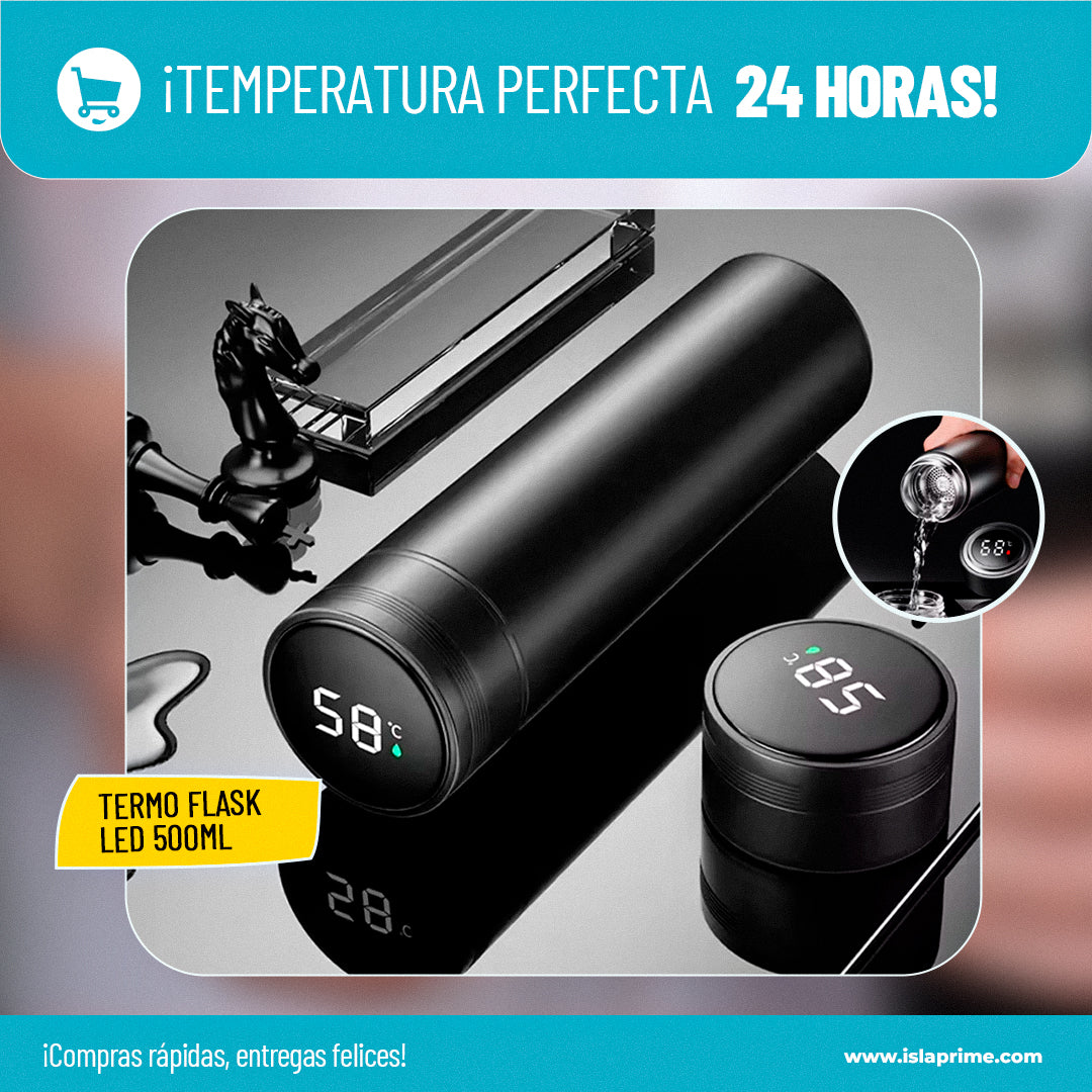 COMBO Afeitadora 3 en 1 mas Termo led Smart de 500ml